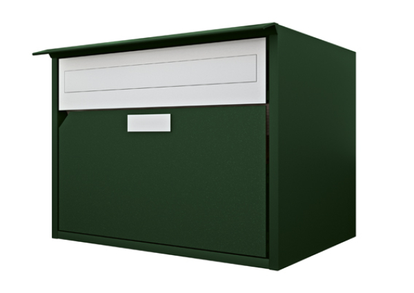 Briefkasten Huber Aluminium 300/400 Dunkelgrün metallic IGP 65780 MP (D)